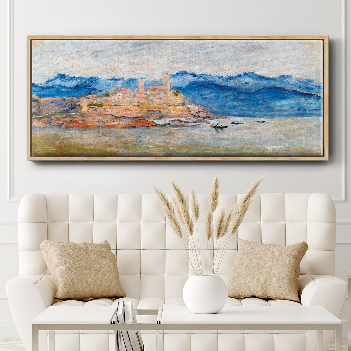 The Fort of Antibes, 1888 - Floater Framed Canvas Print