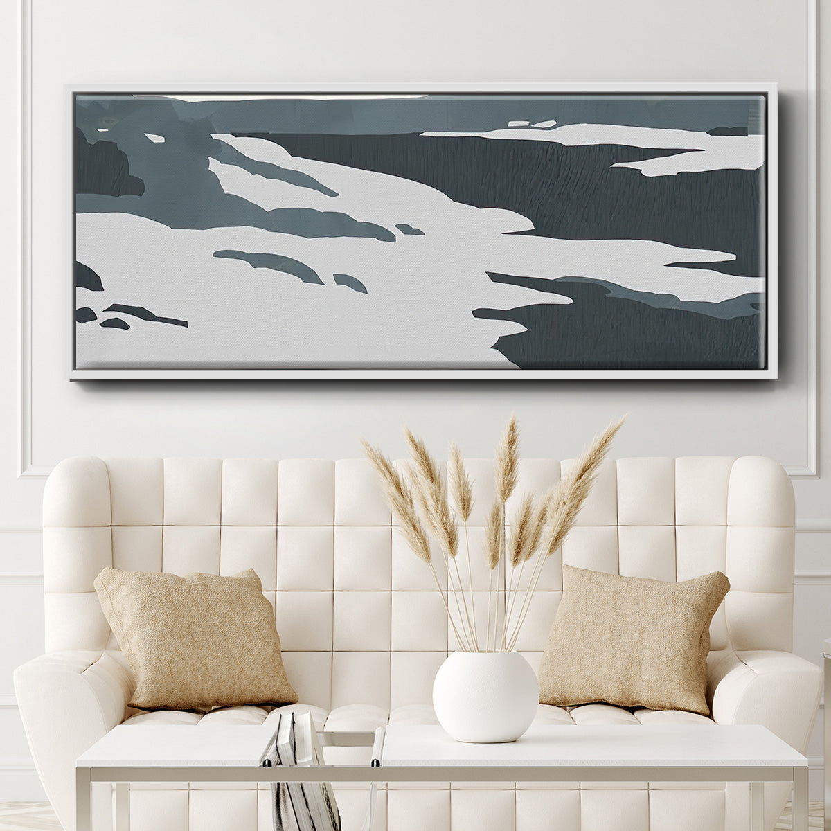 Cutter Island III - Floater Framed Canvas Print