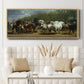 The Horse Fair - Floater Framed Canvas Print