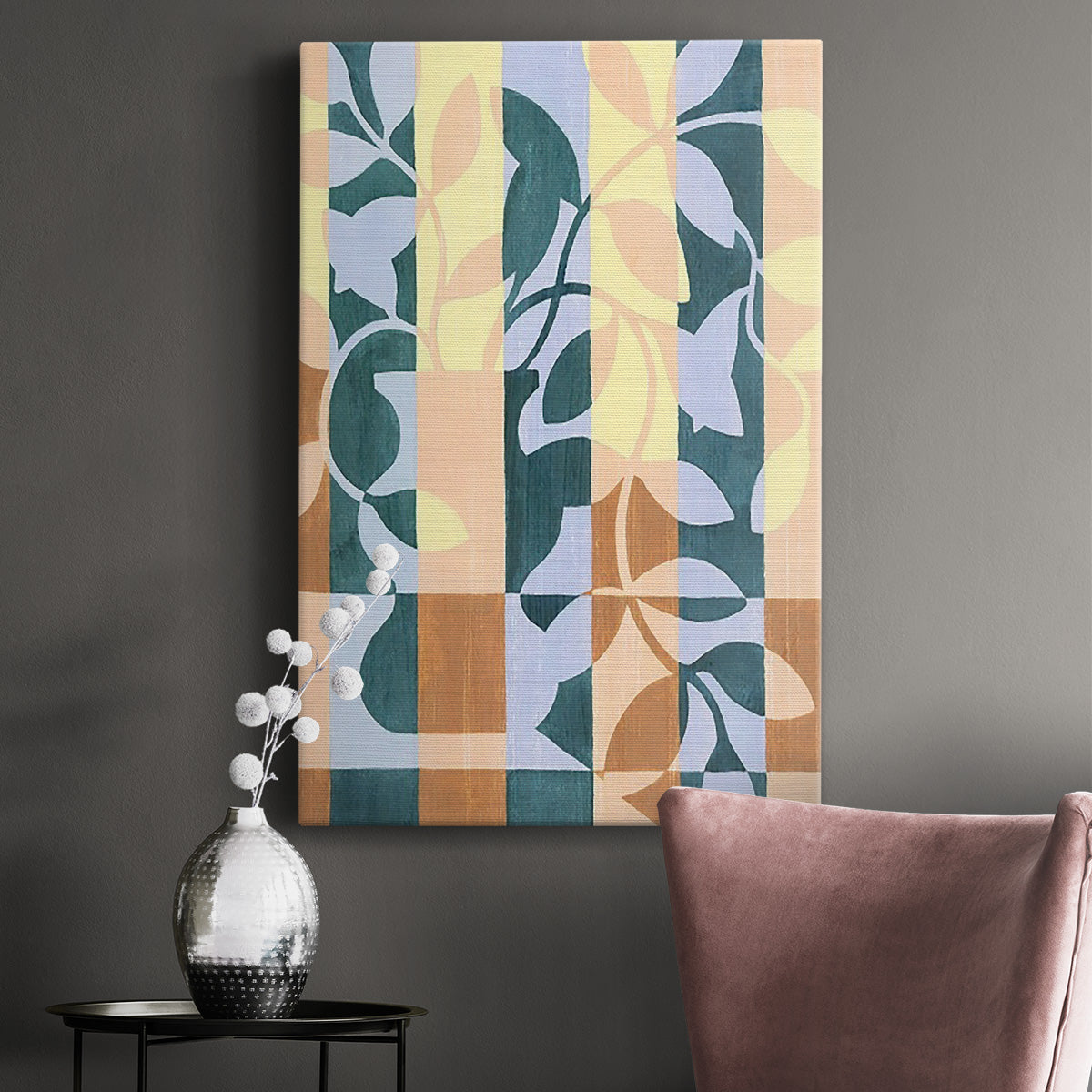 Checkered Cutting II - Canvas Art Print