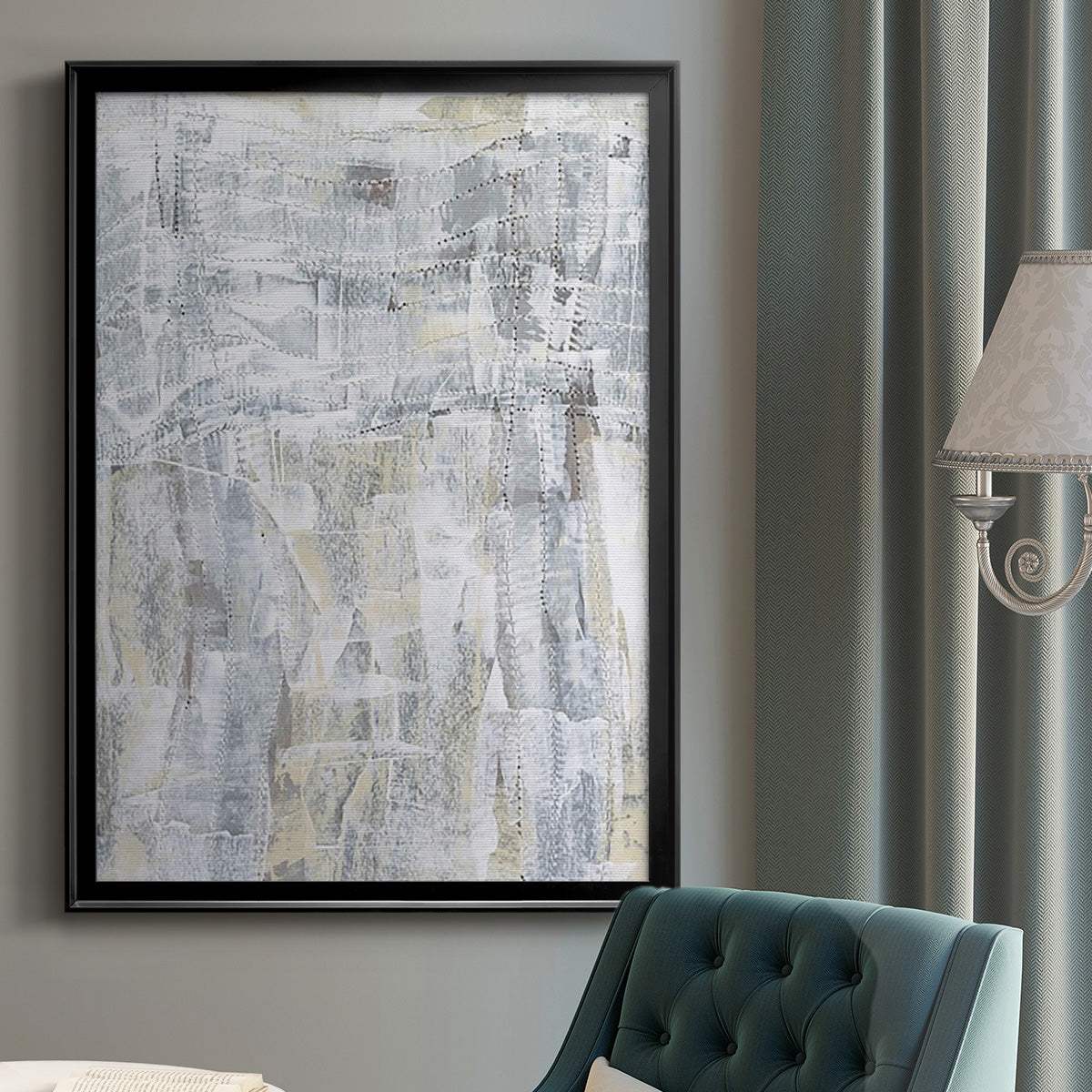 Ghost Town I - Modern Framed Canvas Print