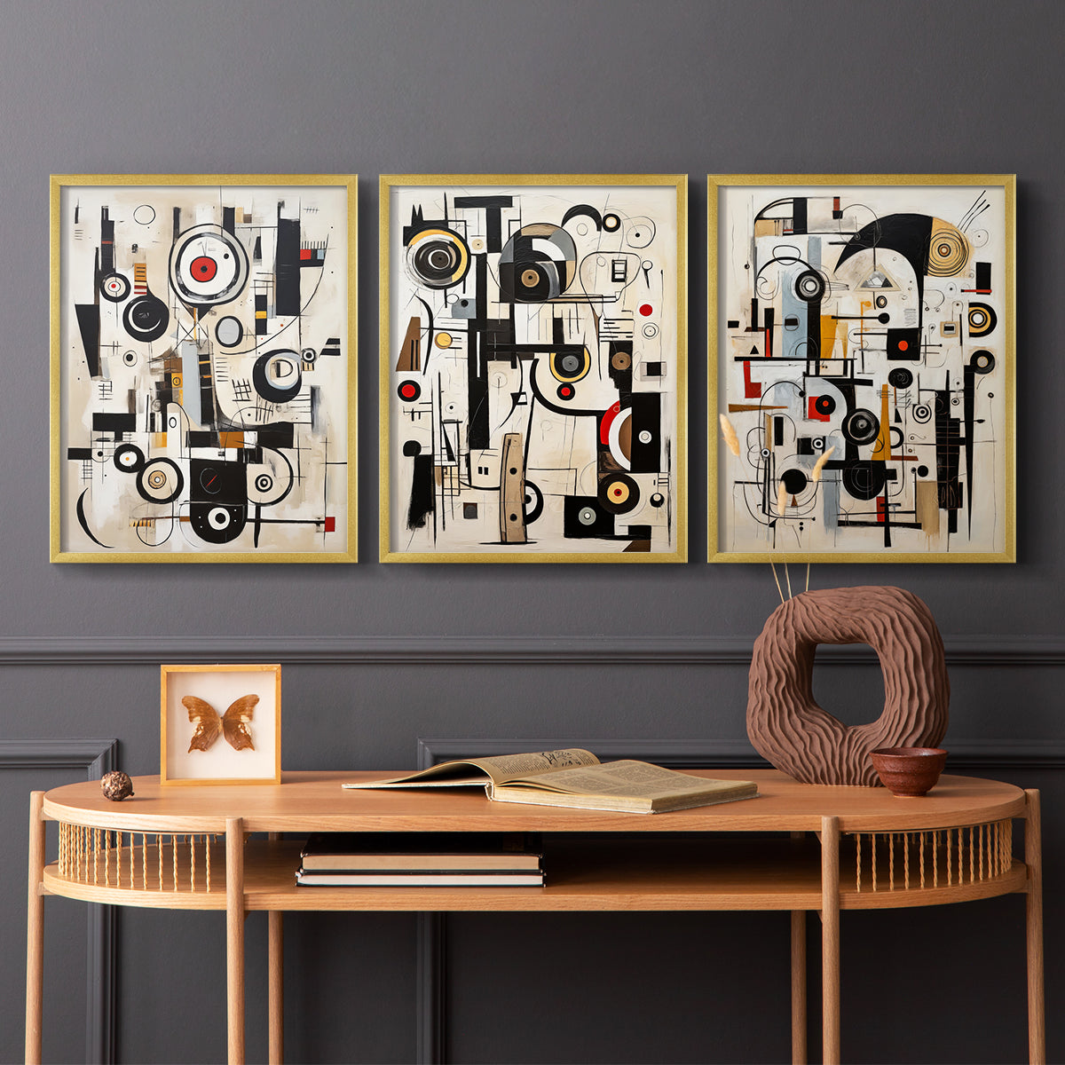 Abstract Series CLXVIII - Restickable Framed Art Set