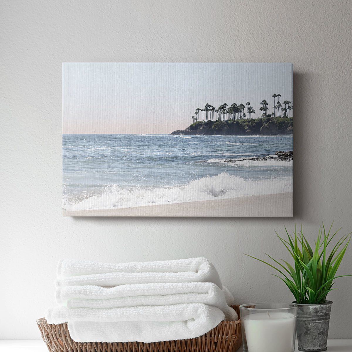 Distant Palms - Canvas Art Print