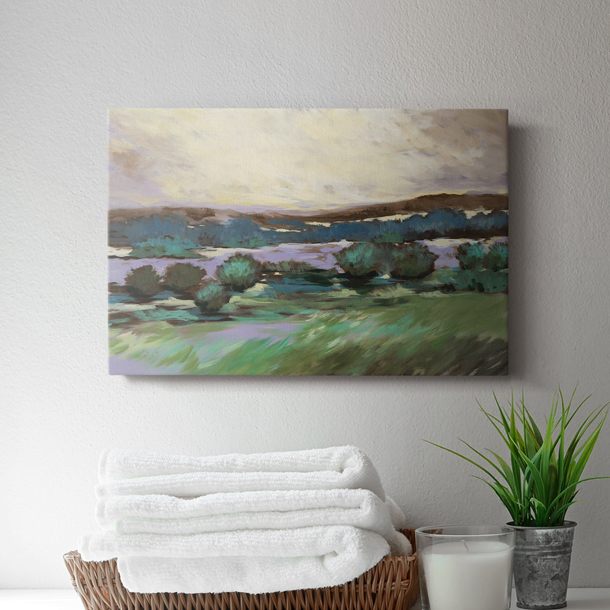 Sunny Desert Floor - Canvas Art Print