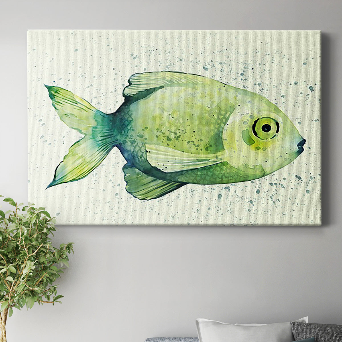 Speckled Freshwater Fish II Premium Gallery Wrapped Canvas - Ready to Hang