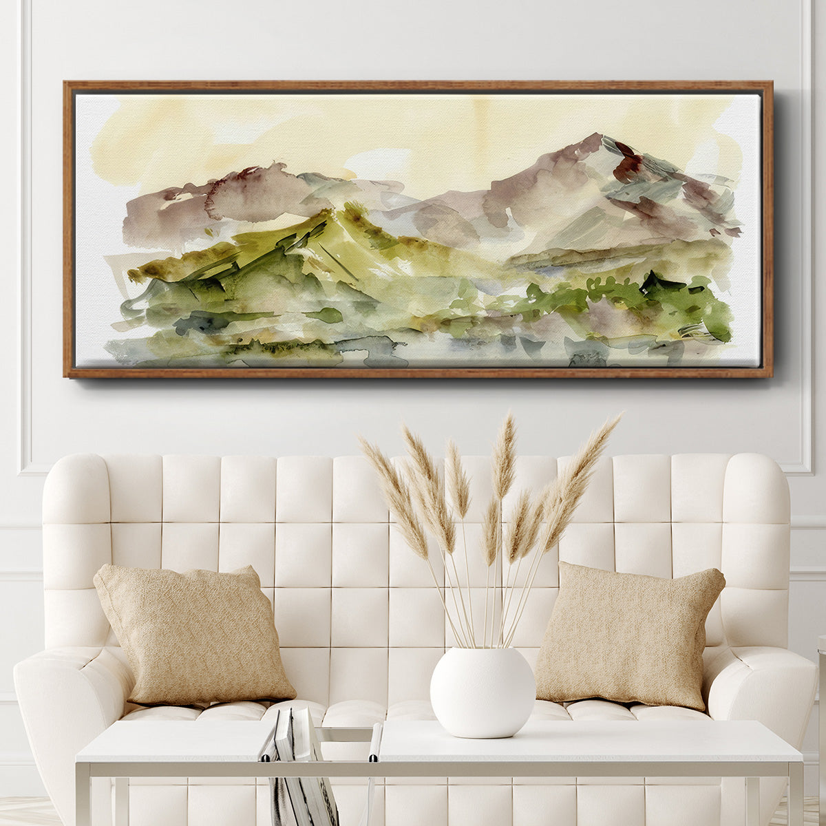 Plum Ridge II - Floater Framed Canvas Print