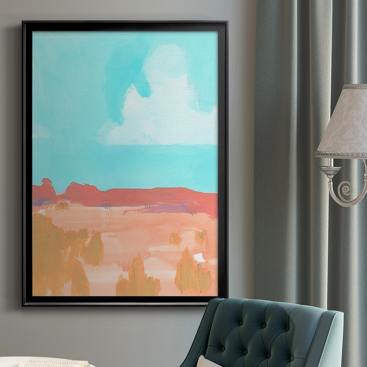 Wide Open Spaces I - Modern Framed Canvas Print