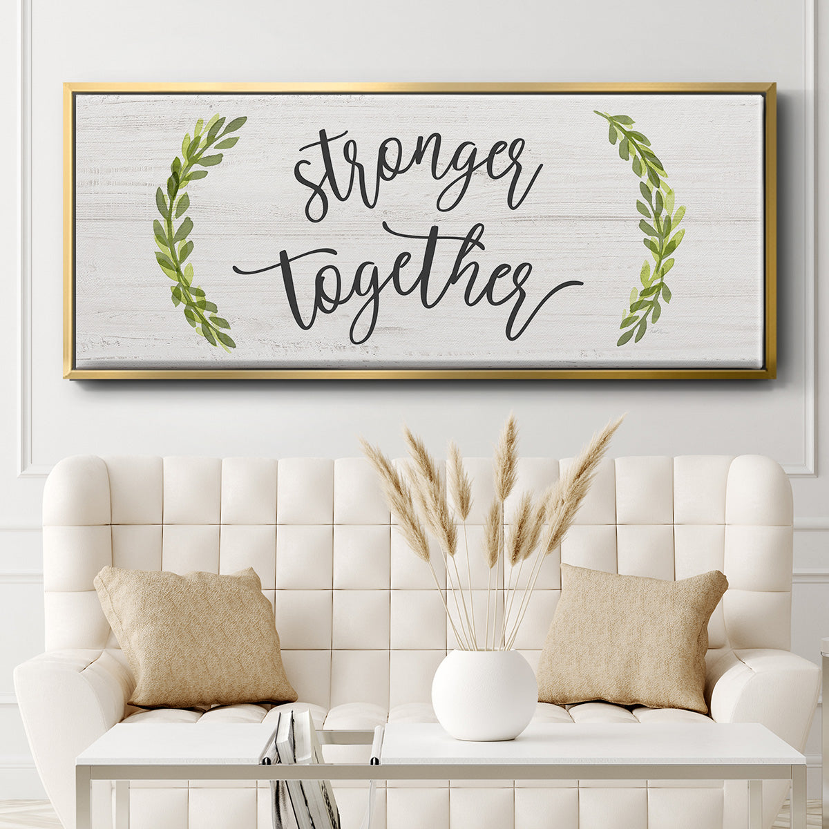 Stronger Together - Floater Framed Canvas Print