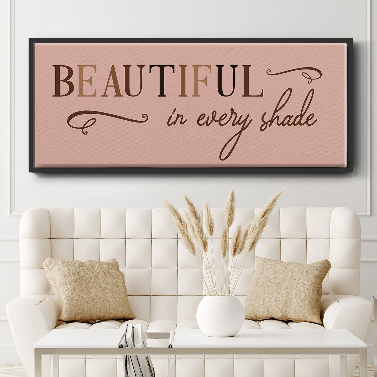 Every Shade - Floater Framed Canvas Print