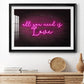 Neon Love I - Modern Framed Art Print