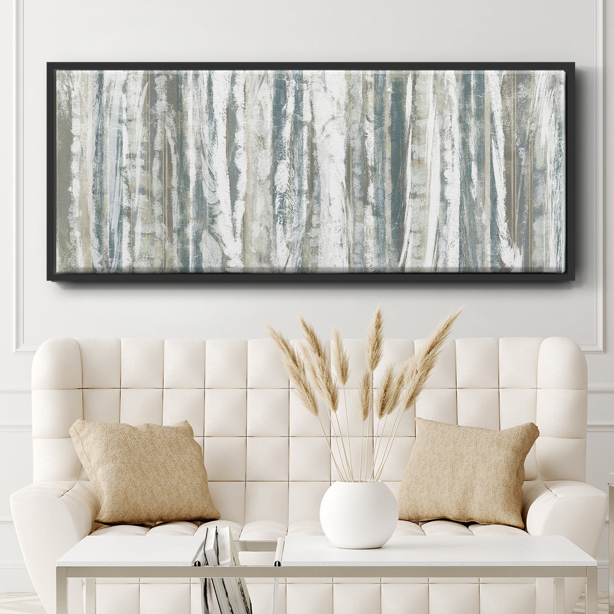 Treeline Strata I - Floater Framed Canvas Print