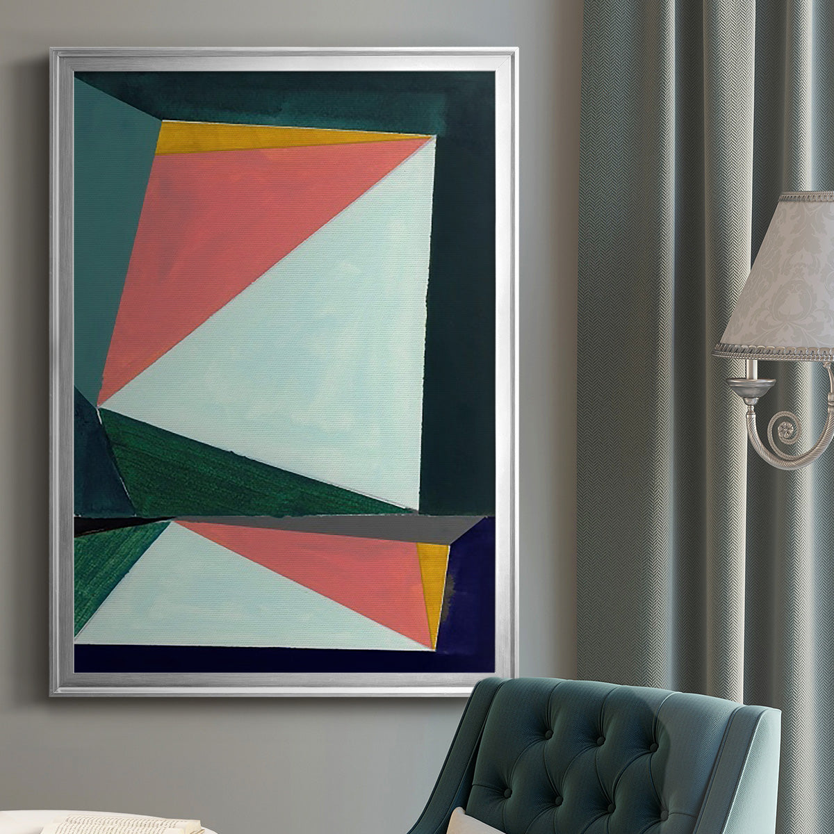 Chop I - Modern Framed Canvas Print