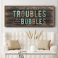 Troubles Bubbles - Floater Framed Canvas Print