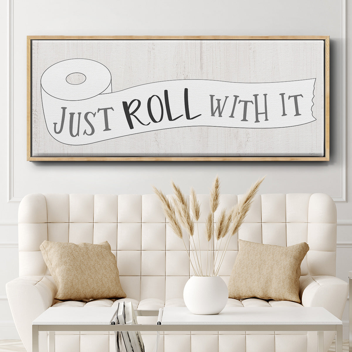 Just Roll - Floater Framed Canvas Print