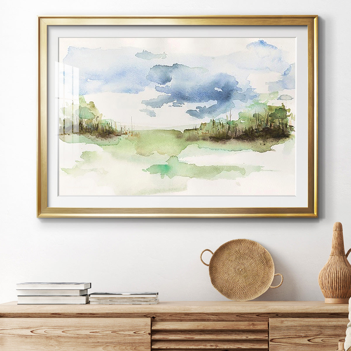 Brush Thickets I - Modern Framed Art Print