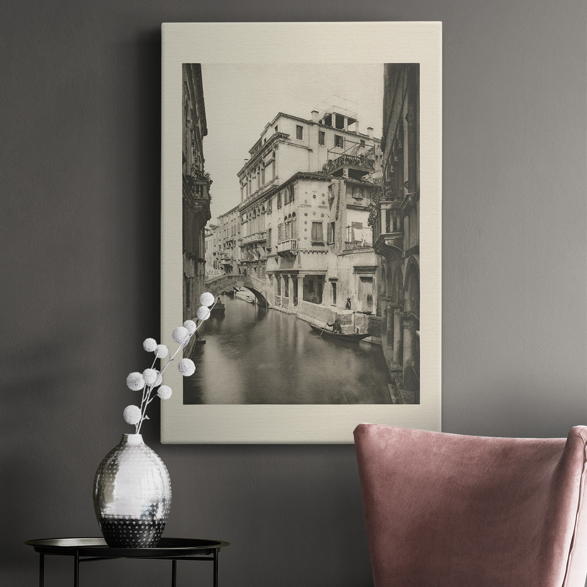 Vintage Views of Venice VI Premium Gallery Wrapped Canvas - Ready to Hang