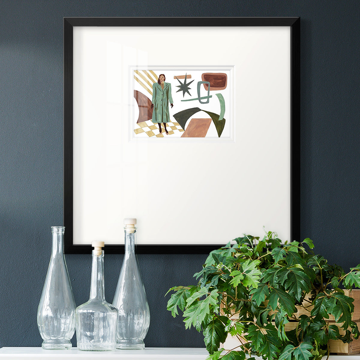 Vintage Vibes II Premium Framed Print Double Matboard