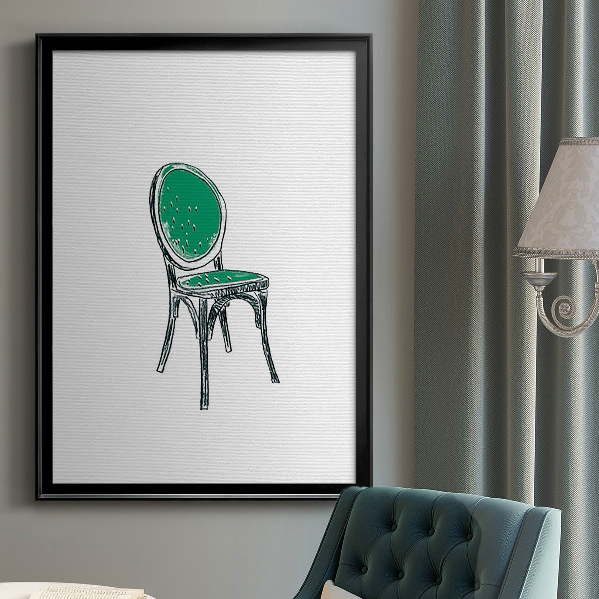 Take a Seat VIII - Modern Framed Canvas Print