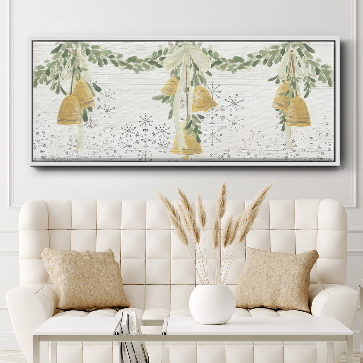 Holiday Bells - Floater Framed Canvas Print
