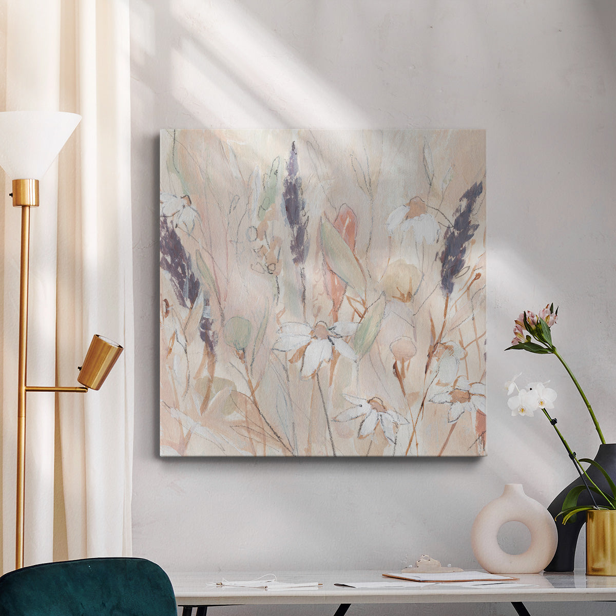 Lavender Flower Field I - Canvas Art Print