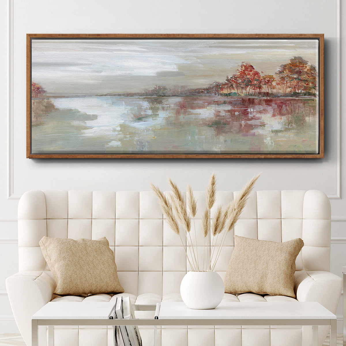 Scenic Sunrise - Floater Framed Canvas Print