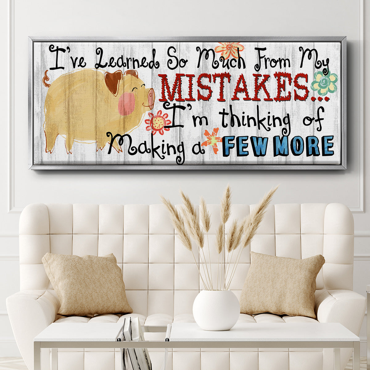 I've Learned - Floater Framed Canvas Print