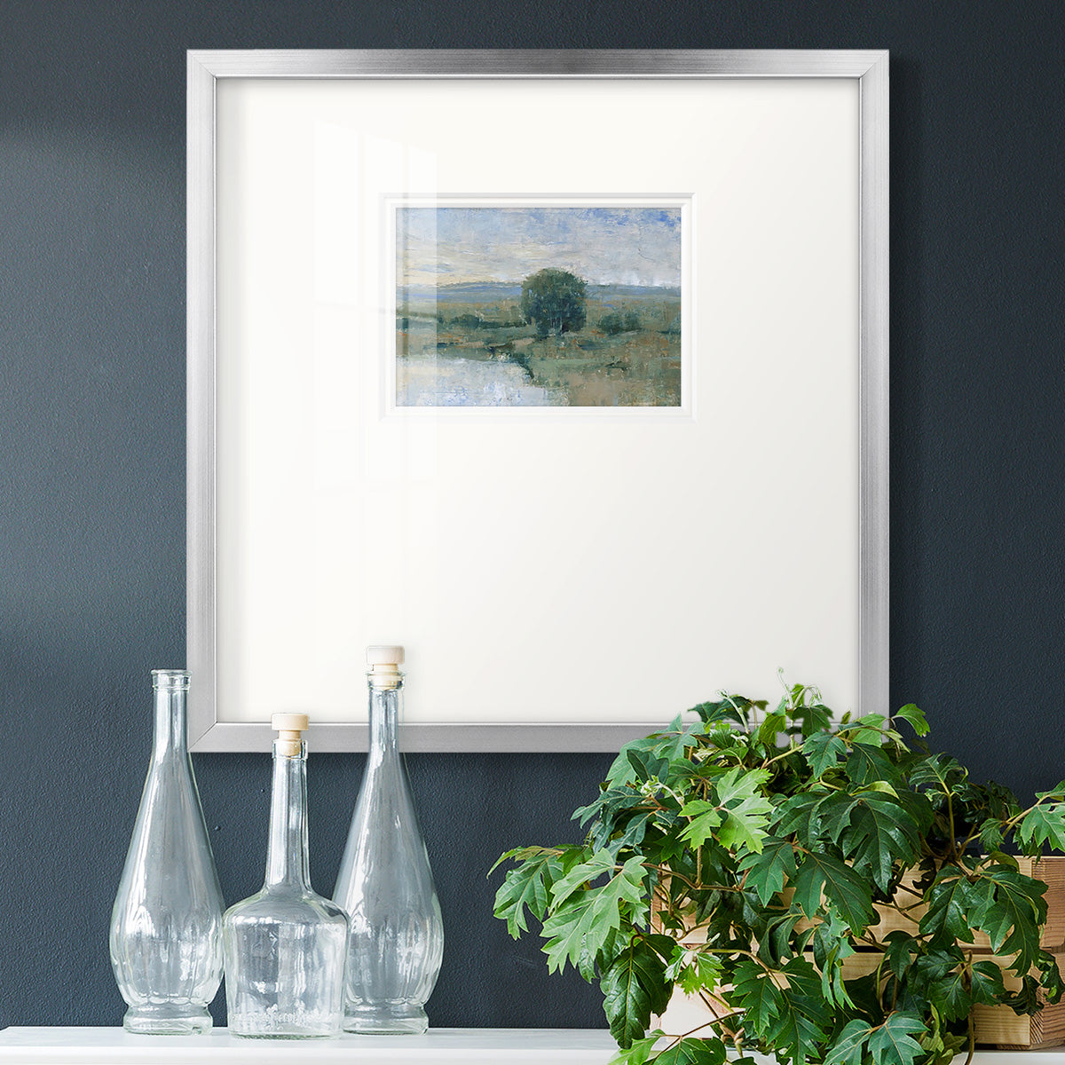 Riverbank Impression II Premium Framed Print Double Matboard