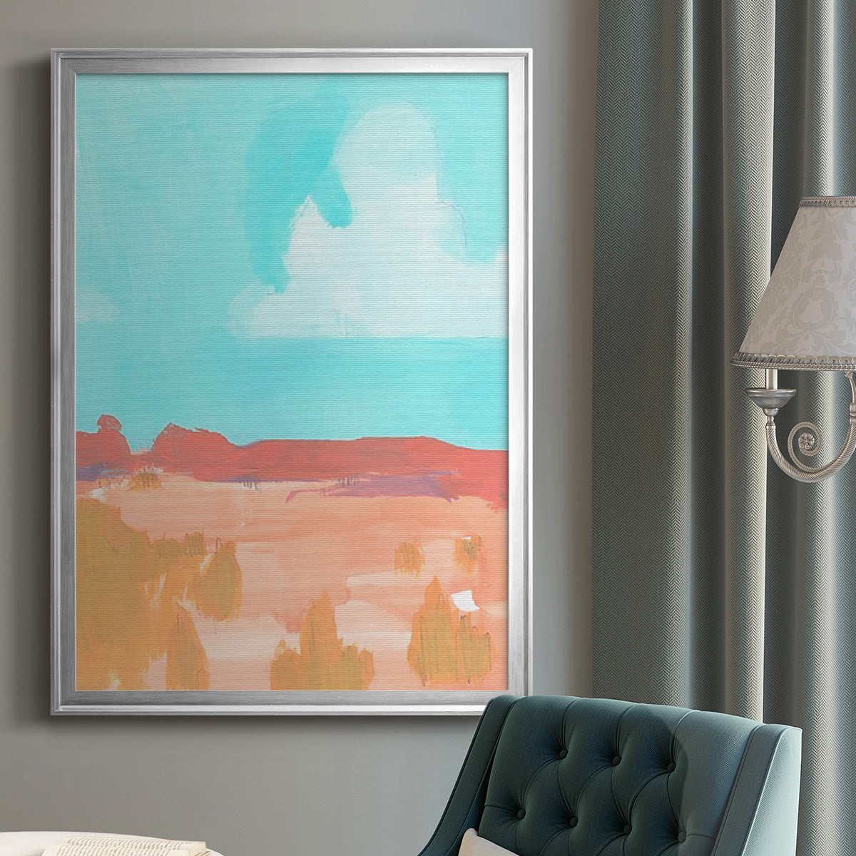 Wide Open Spaces I - Modern Framed Canvas Print