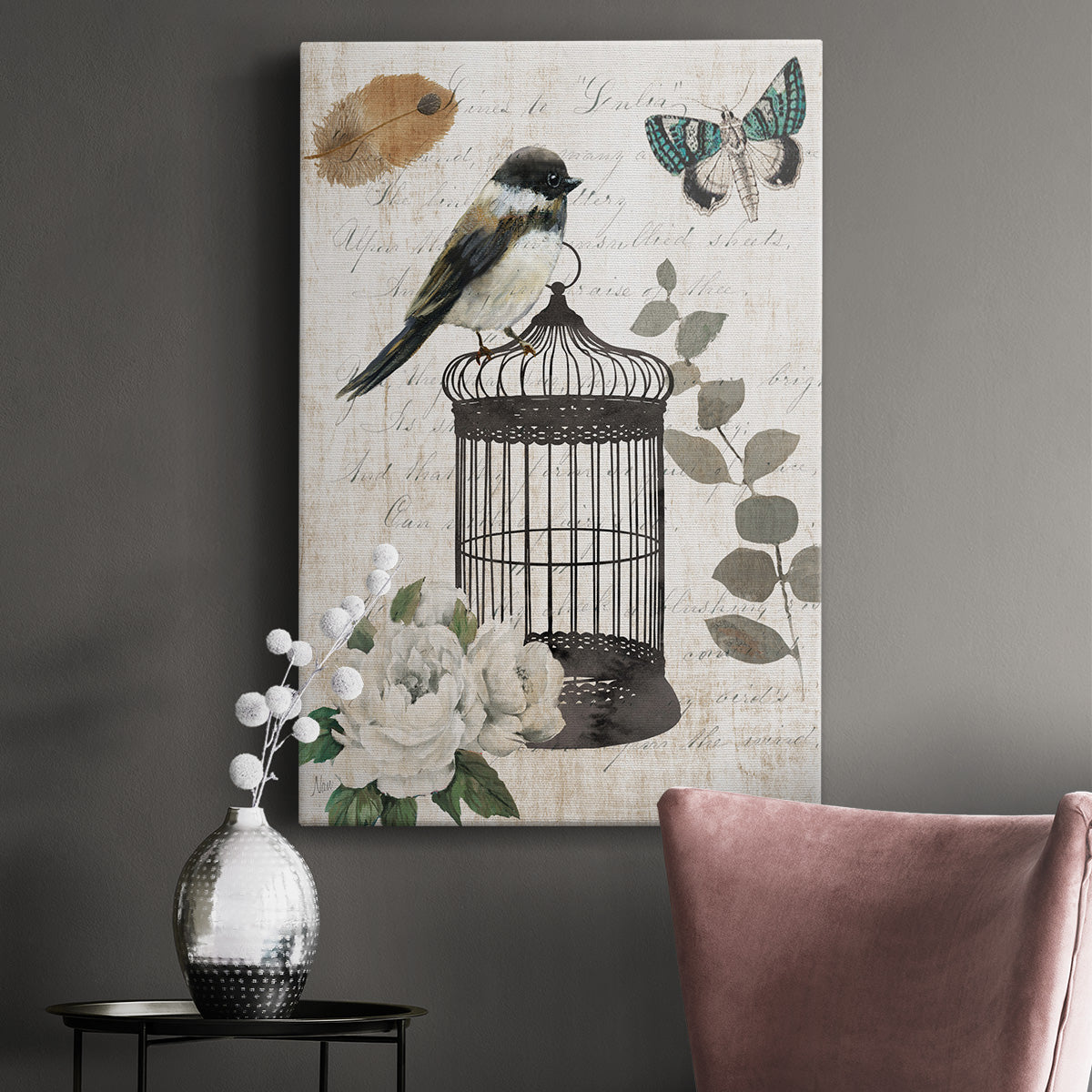 Vintage Menagerie I Premium Gallery Wrapped Canvas - Ready to Hang