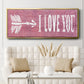 I Love You - Floater Framed Canvas Print
