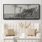 On the Coast of Florida - Floater Framed Canvas Print