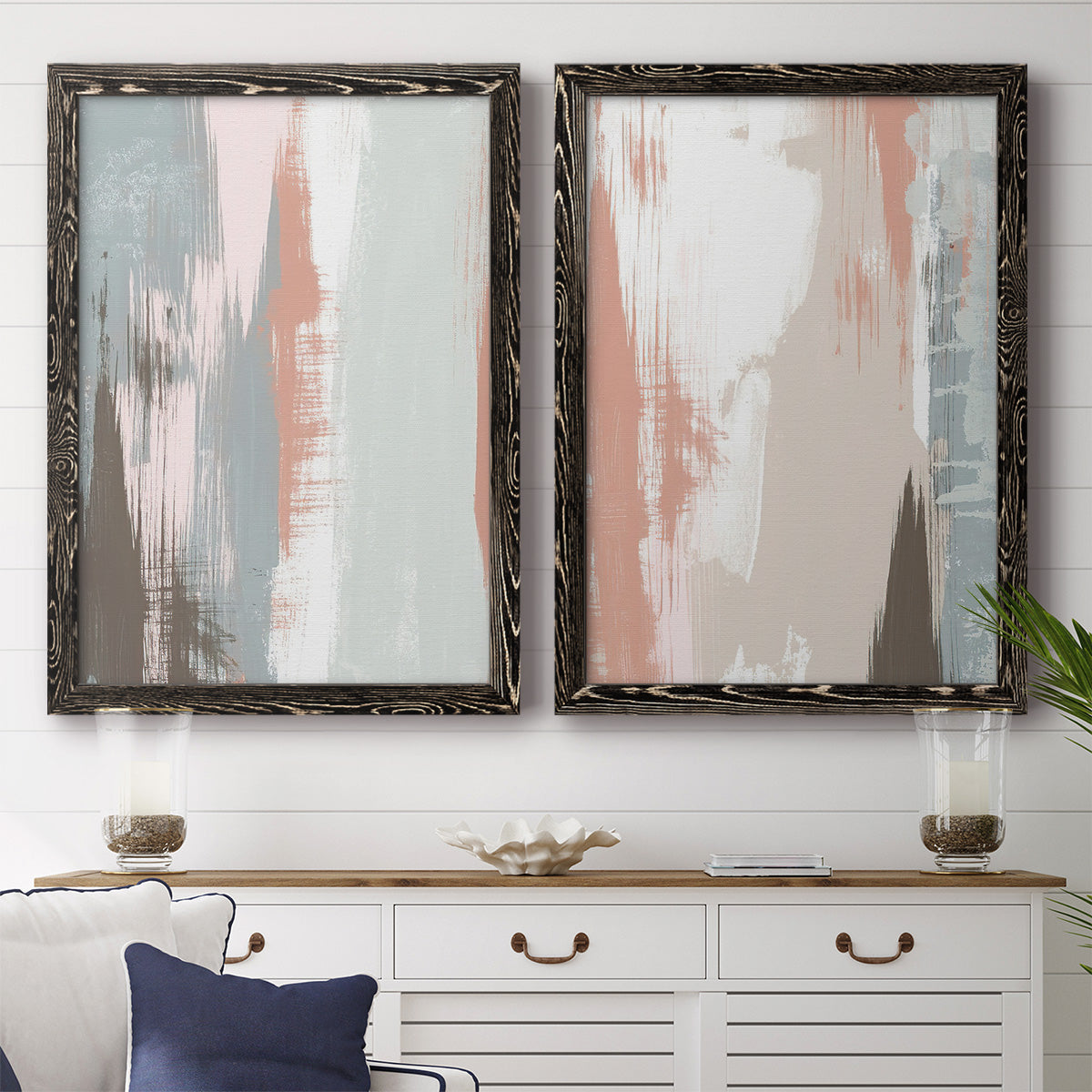 Sandstone Peel I - Premium Framed Canvas 2 Piece Set - Ready to Hang