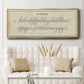 Manuscript Sampler II - Floater Framed Canvas Print