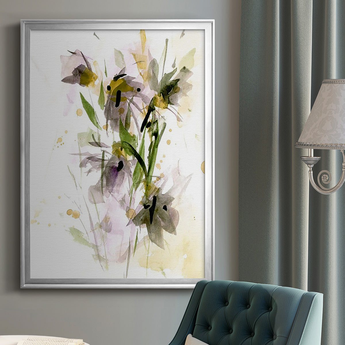 After Rain IV - Modern Framed Canvas Print