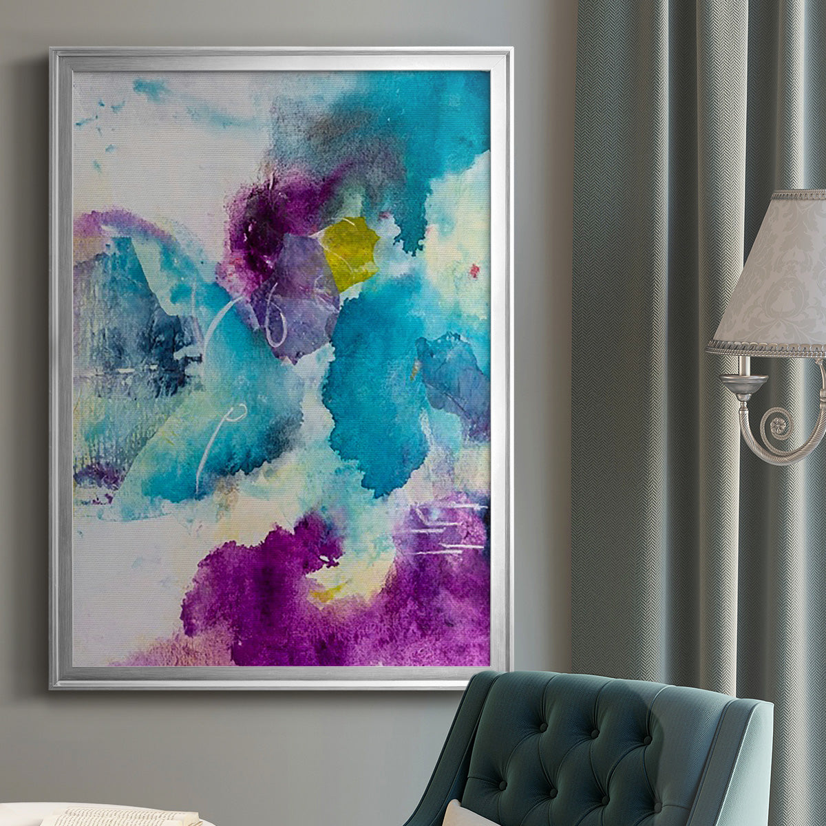 Dreaming I - Modern Framed Canvas Print
