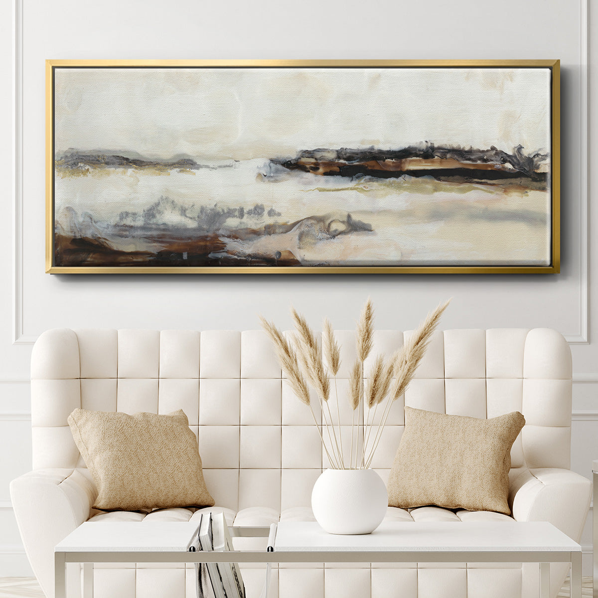 Joyful Horizon II - Floater Framed Canvas Print