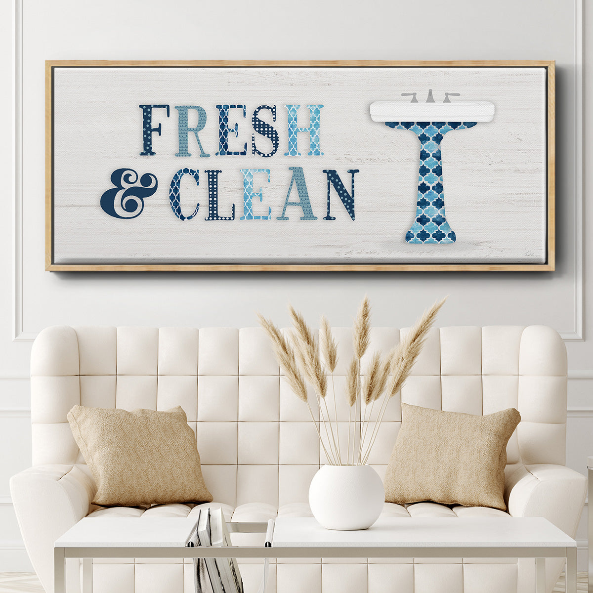 Fresh and Clean - Floater Framed Canvas Print