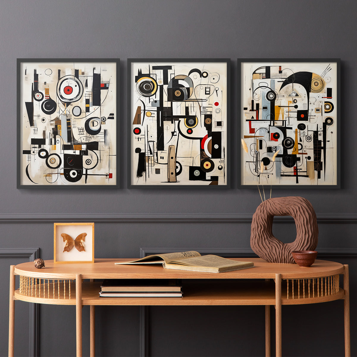 Abstract Series CLXVIII - Restickable Framed Art Set