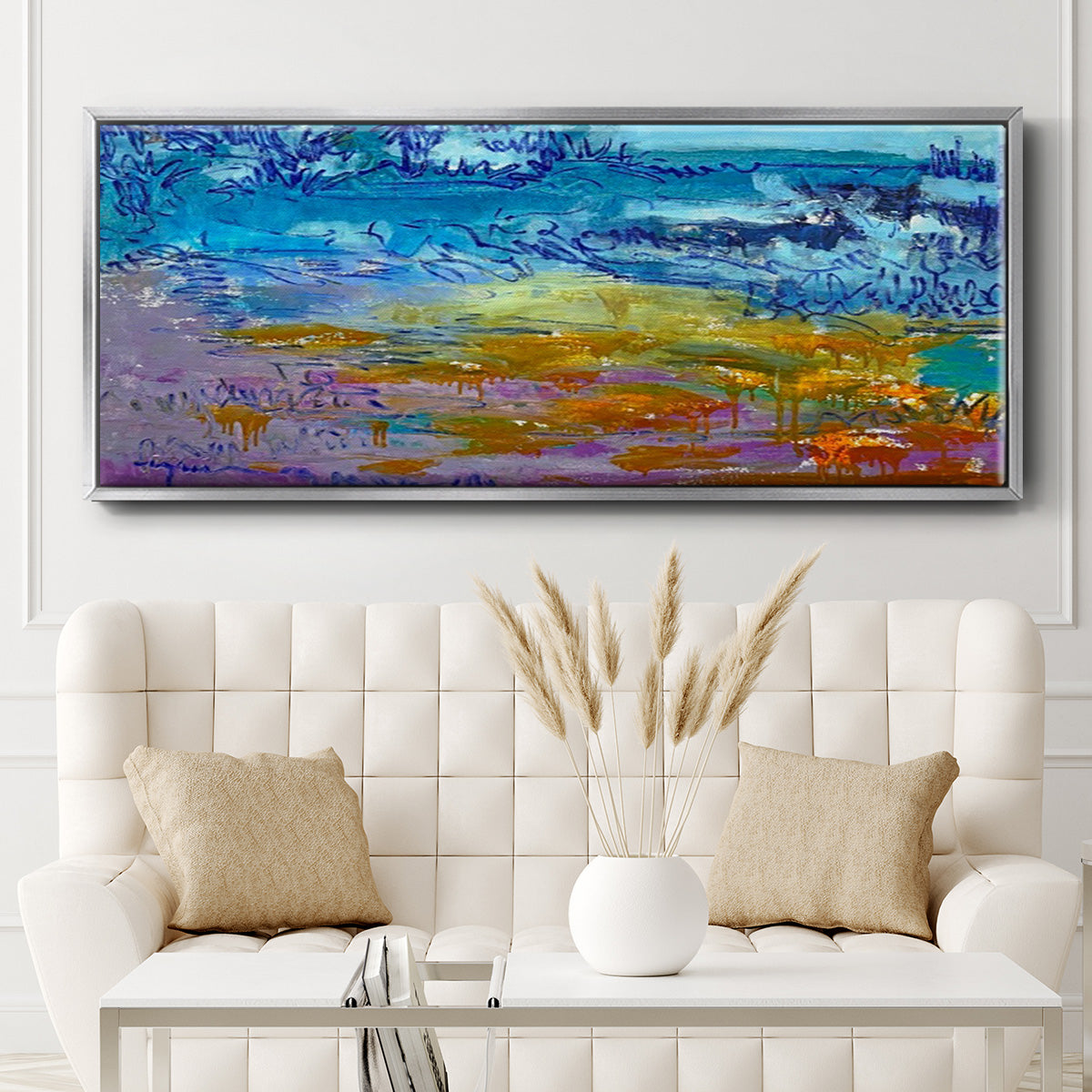 Dancing Heart - Floater Framed Canvas Print