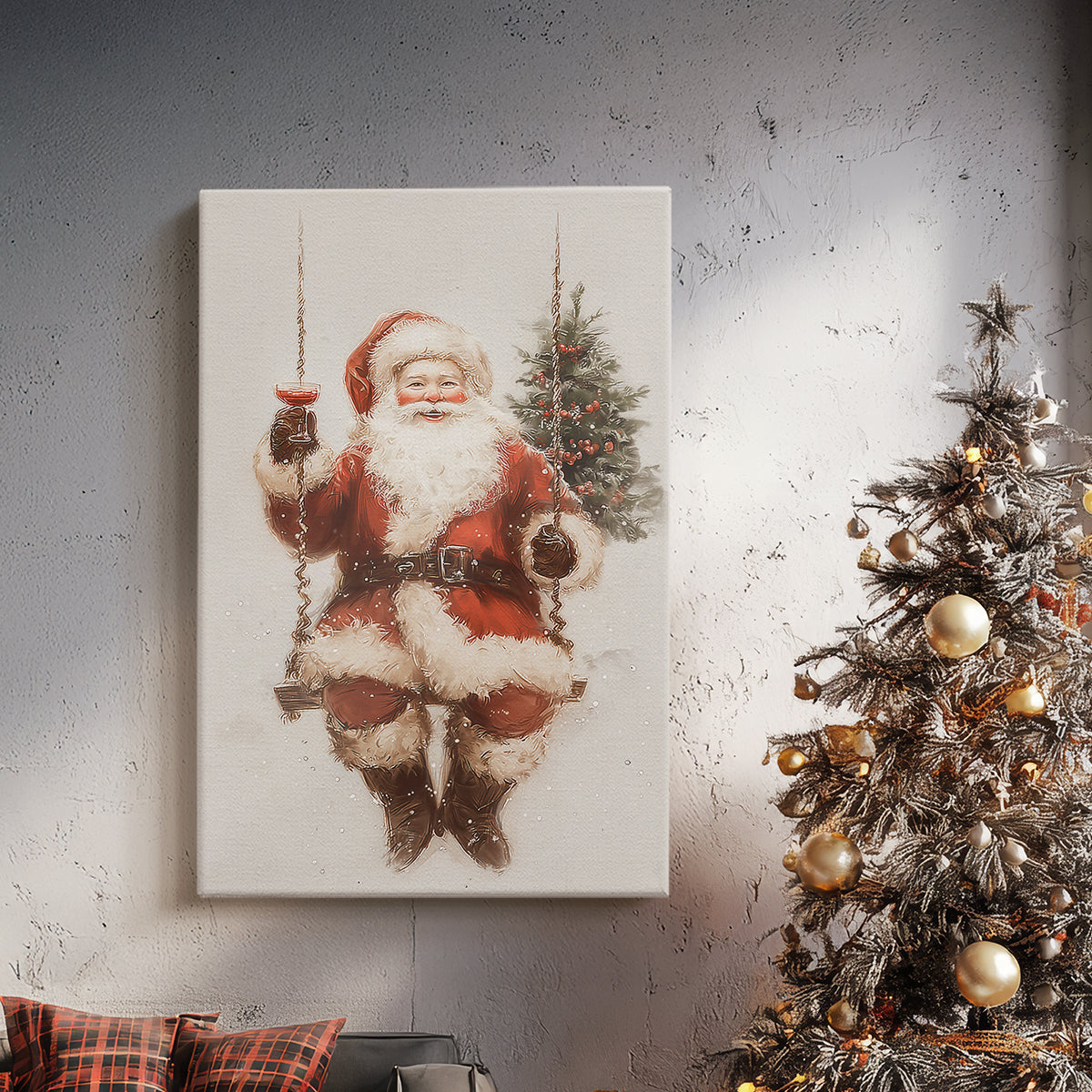 Night of Tinsel-Gold Dawn - Canvas Art Print