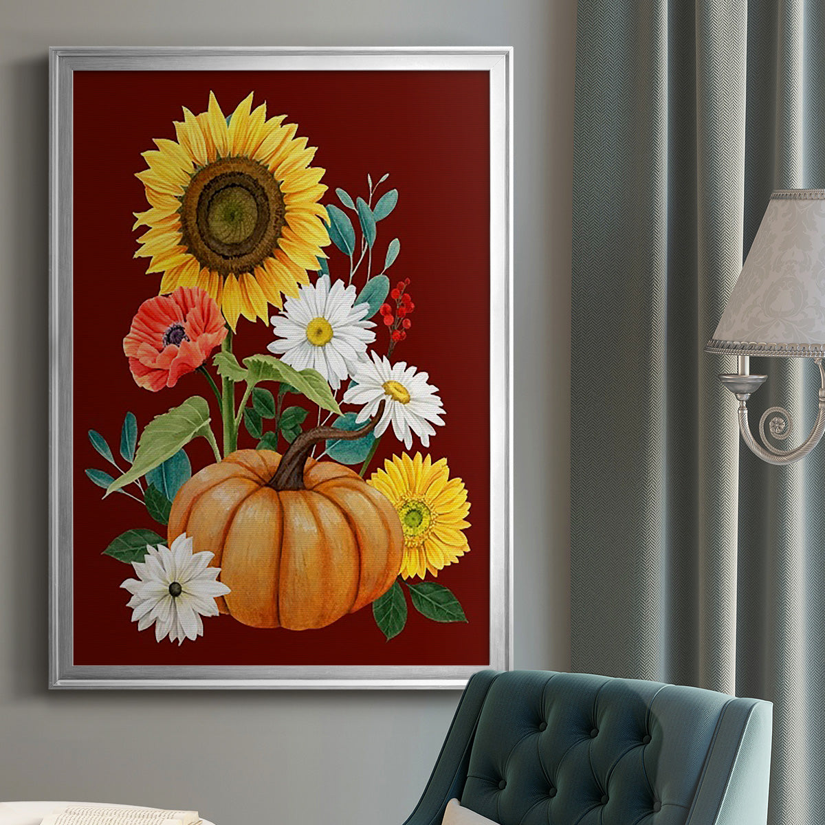 Beautiful Fall II - Modern Framed Canvas Print