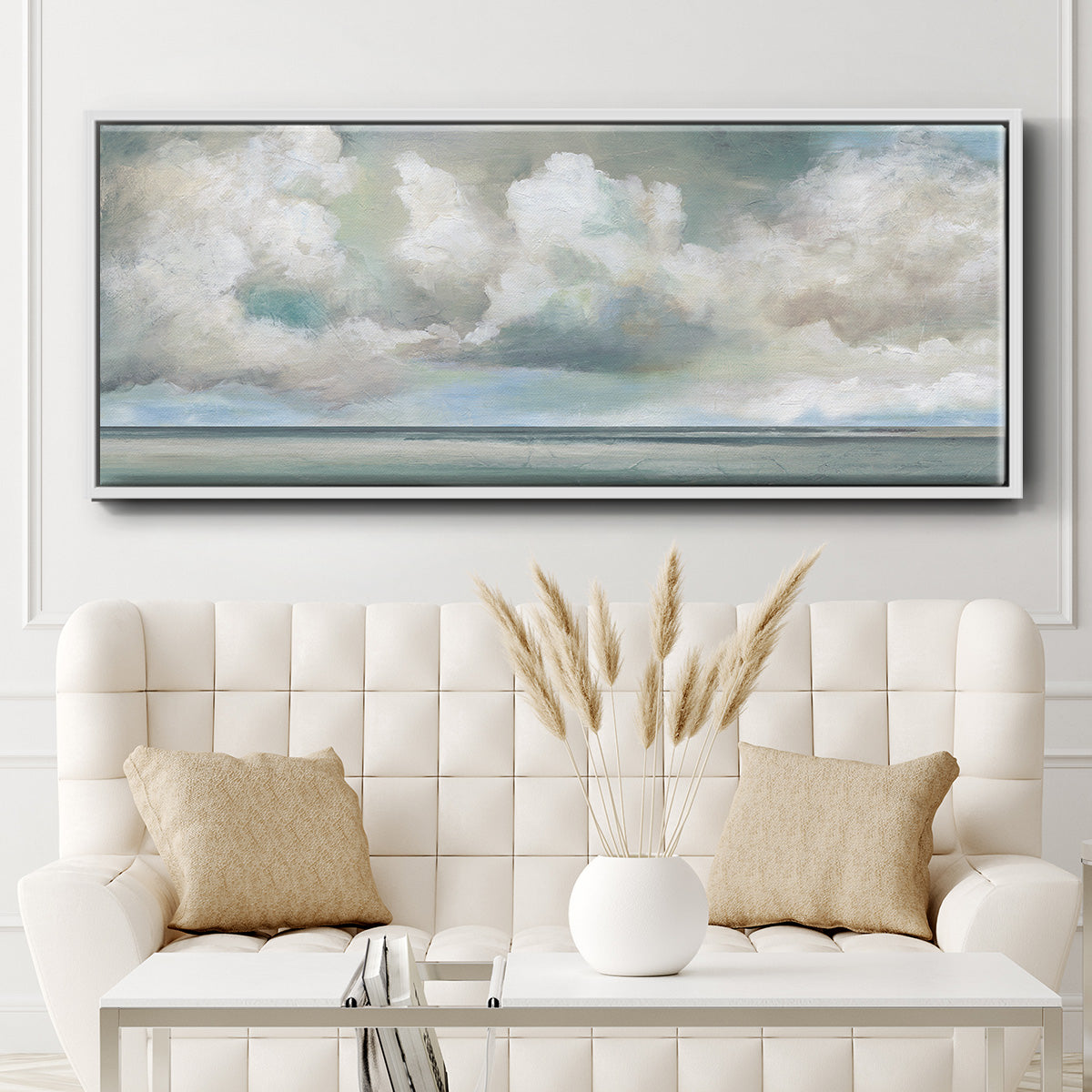 Cloudscape Vista I - Floater Framed Canvas Print