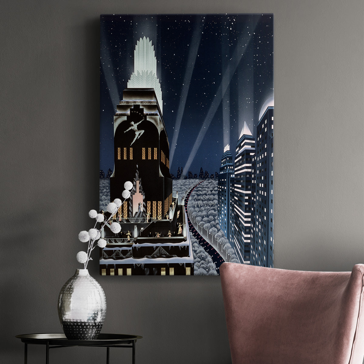 Rooftop Serenade Premium Gallery Wrapped Canvas - Ready to Hang