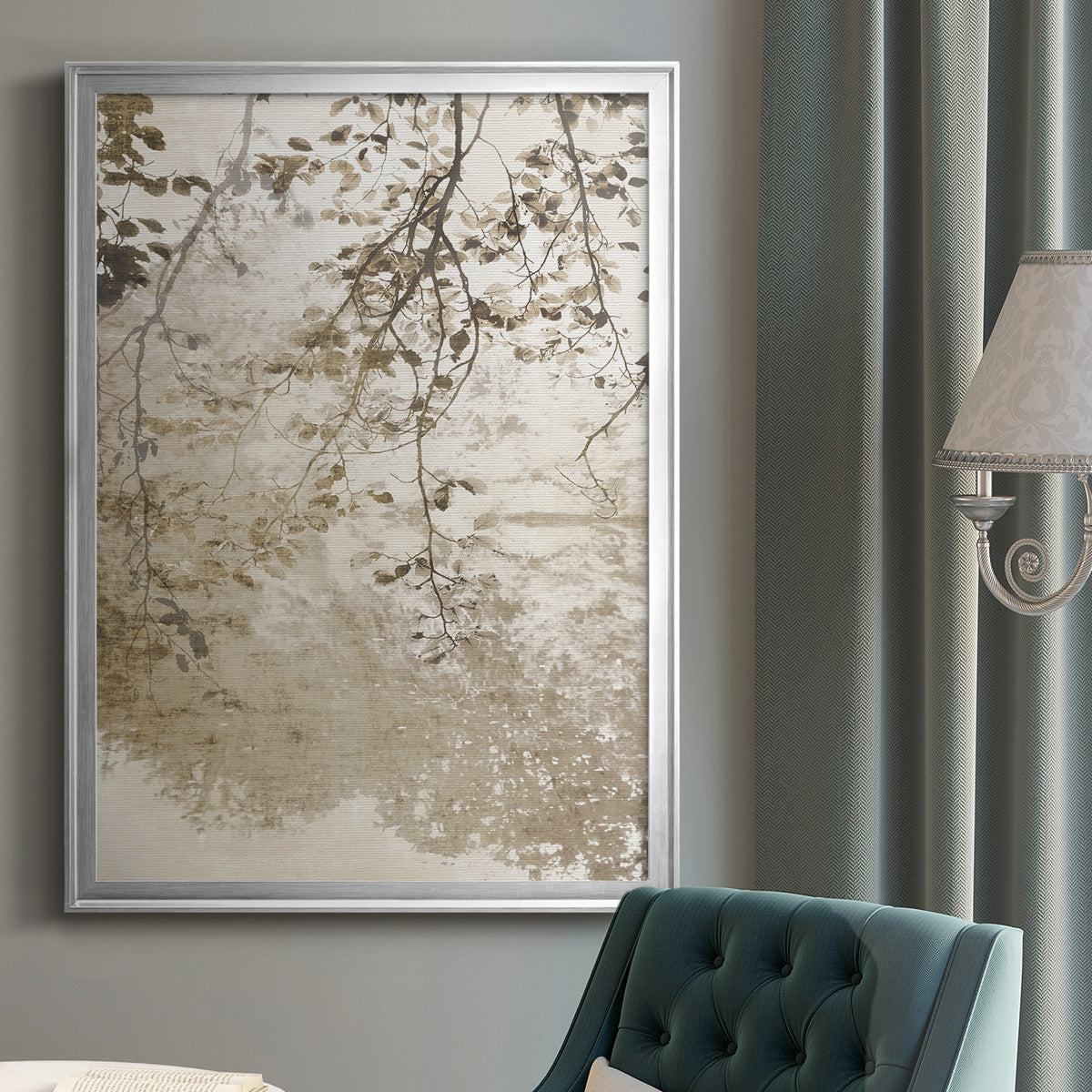 Fresco - Modern Framed Canvas Print