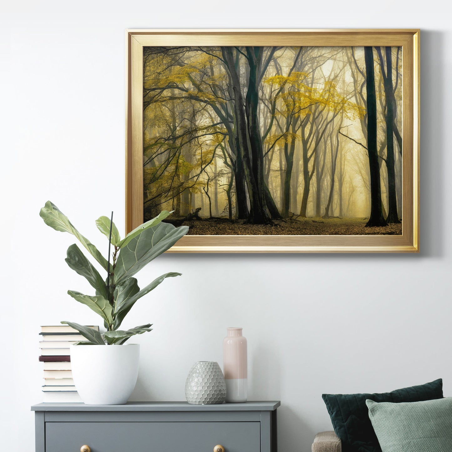 In Love with Golden Fall Premium Classic Framed Canvas - Ready to Hang