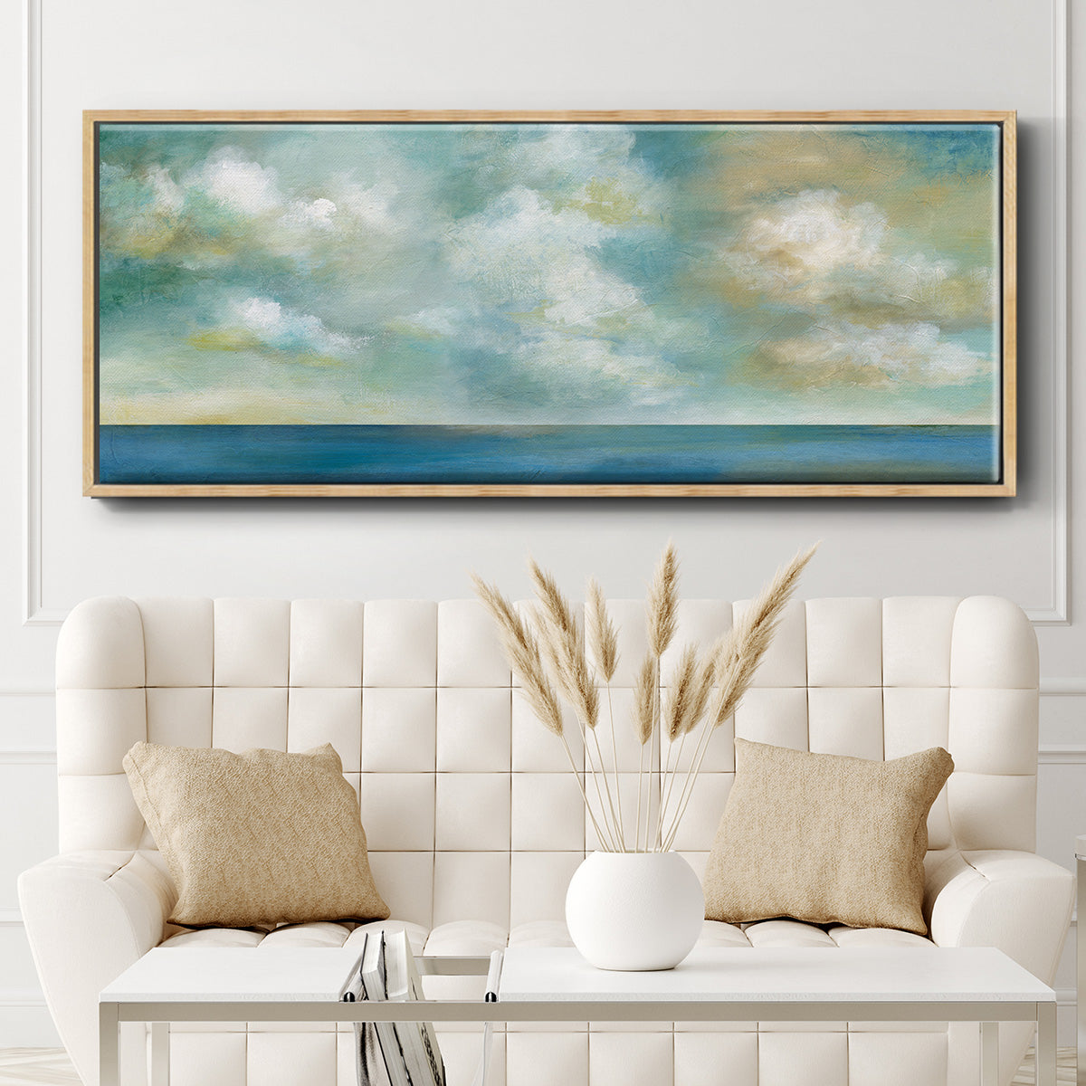 Cloudscape Vista II - Floater Framed Canvas Print