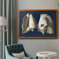 Conch Shells on Navy I Premium Framed Canvas- Ready to Hang