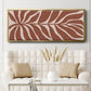 Terra Cotta Block Palms I - Floater Framed Canvas Print