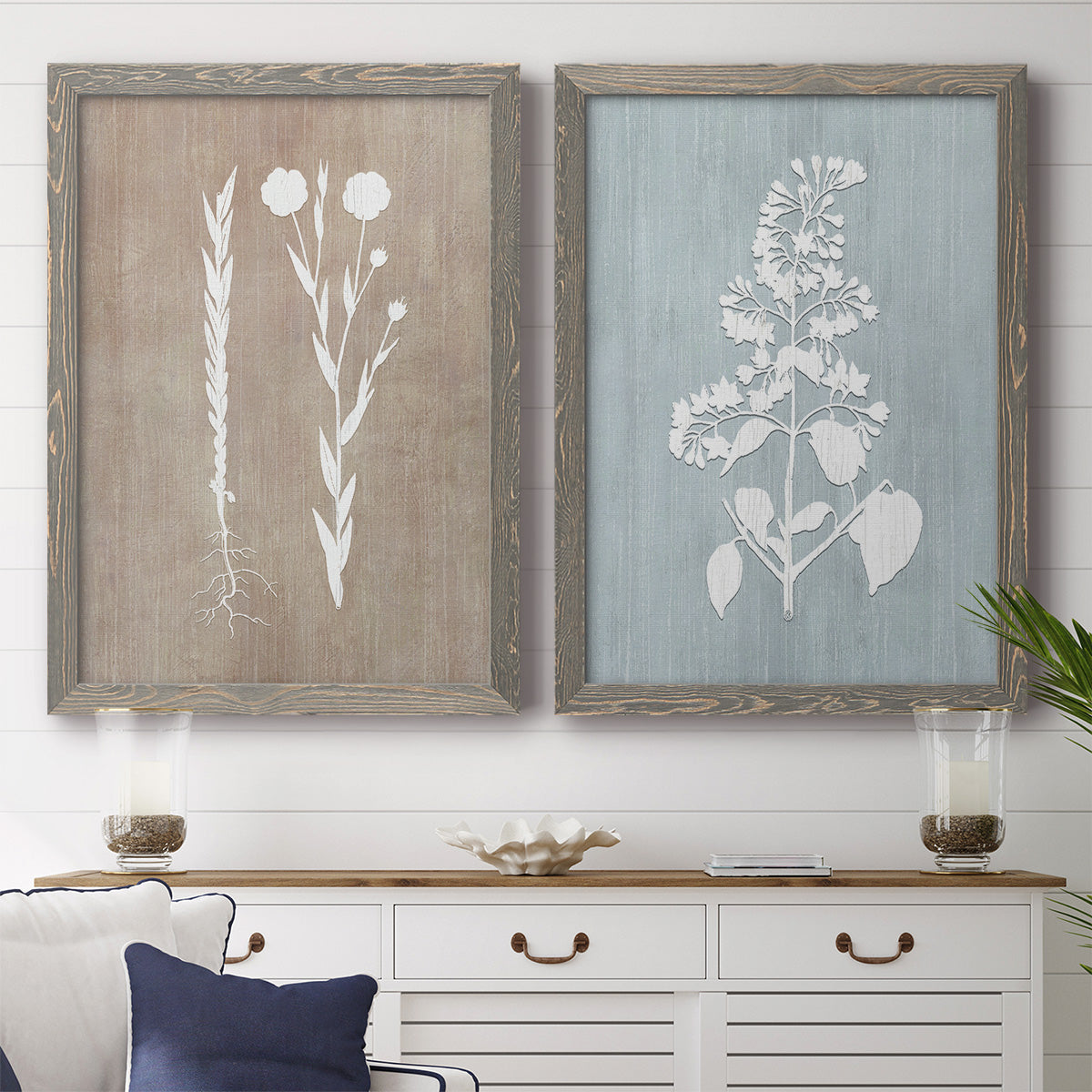 Botany Beauty III - Premium Framed Canvas 2 Piece Set - Ready to Hang