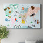 Animal Map Premium Gallery Wrapped Canvas - Ready to Hang